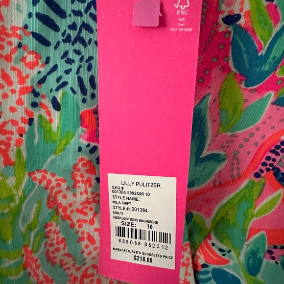 NWT Lilly Pulitzer Mila Shift Dress Size 10 - Picture 2 of 4